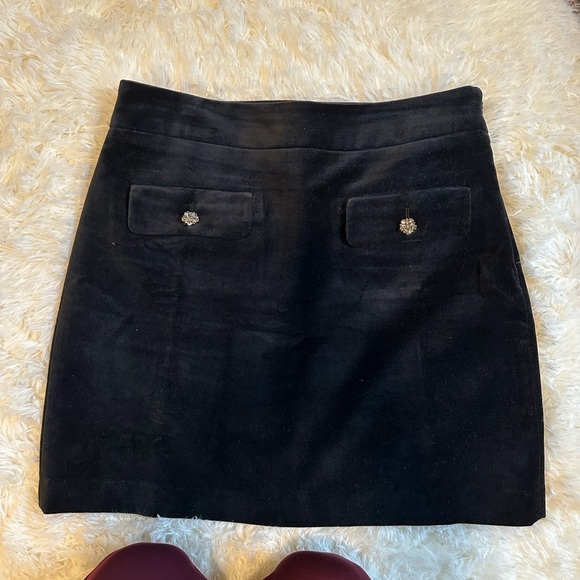 LOFT Dresses & Skirts - LOFT Black Mini Skirt with Embellished Pockets